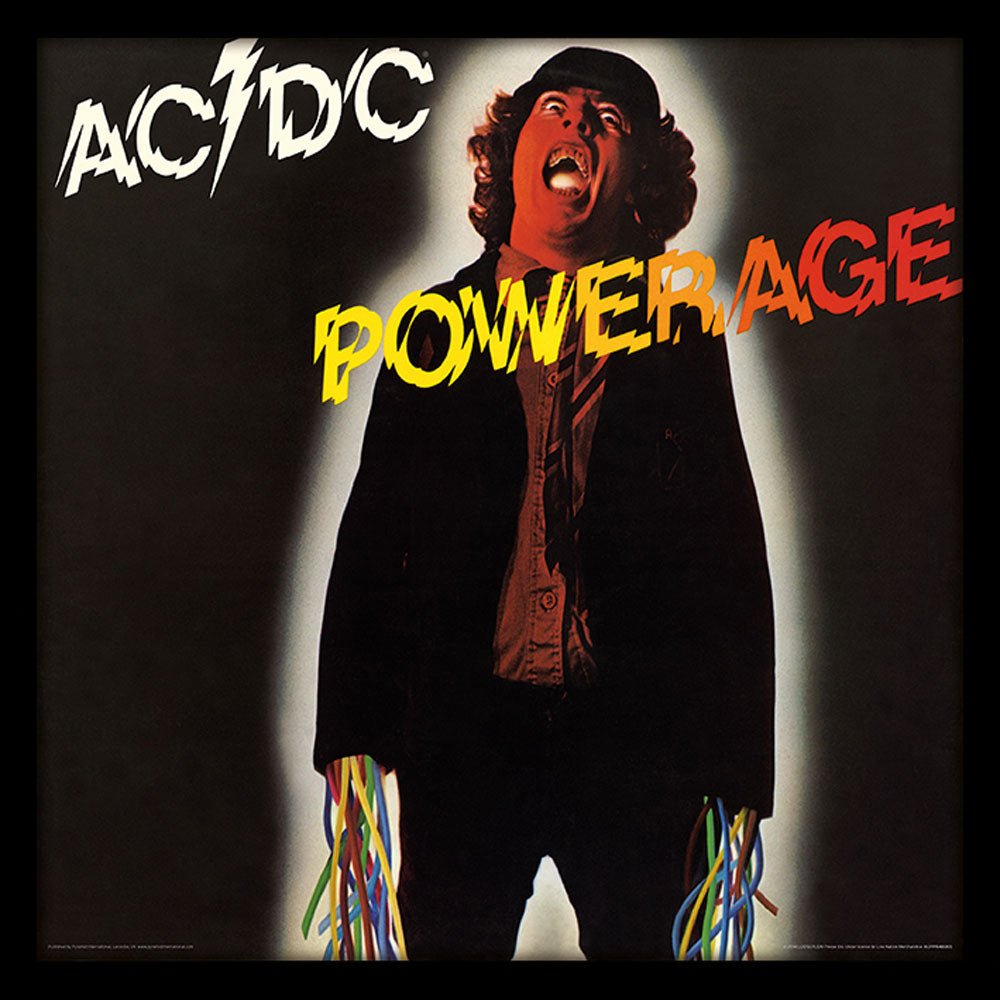 AC/DC エーシーディーシー (Back in Black 45周年 ) - POWERAGE (アルバム・シリーズ額) / インテリア額 - PGS